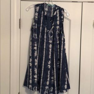 karlie blue tie dye dress